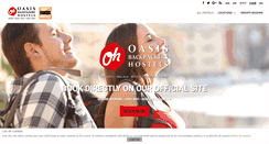 Desktop Screenshot of hostelsoasis.com